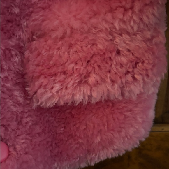 Urban Outfitters Kimchi Blue Pink Teddy Bear Faux Fur Jacket - Picture 5 of 7